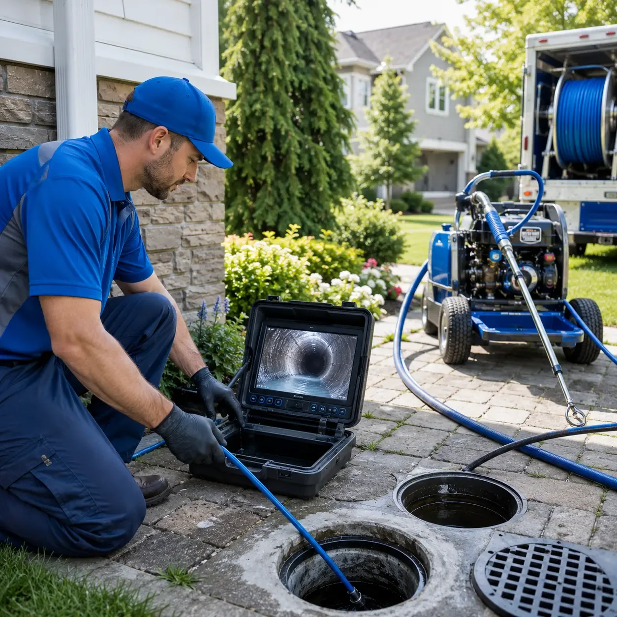 Outdoor drain cleaning professionals serving Manville, NJ